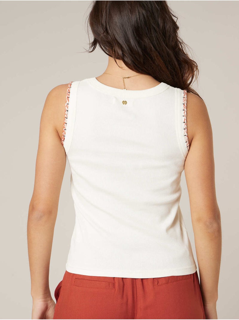 Top femme en coton 'Deeluxe' Blanc - Kiabi