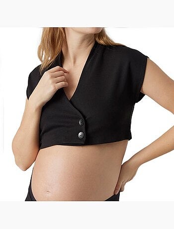 Top Femme Mamalicious Luna Cropped Blazer