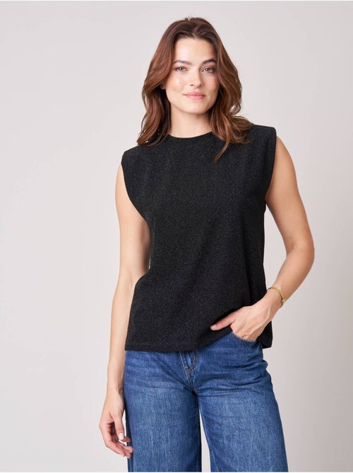 Top femme sans manches maille brillante 'deeluxe' - Kiabi Top femme sans manches maille brillante 'deeluxe' - Kiabi