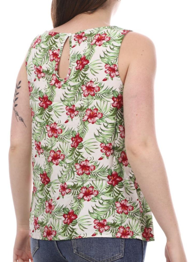 Top femme vero moda Blanc Multicolore - Kiabi