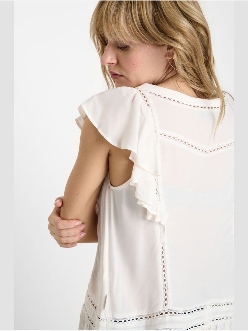 Top floma 'le temps des cerises' Blanc - Kiabi