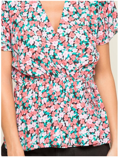 Top fluide motifs FUSHIA - Kiabi