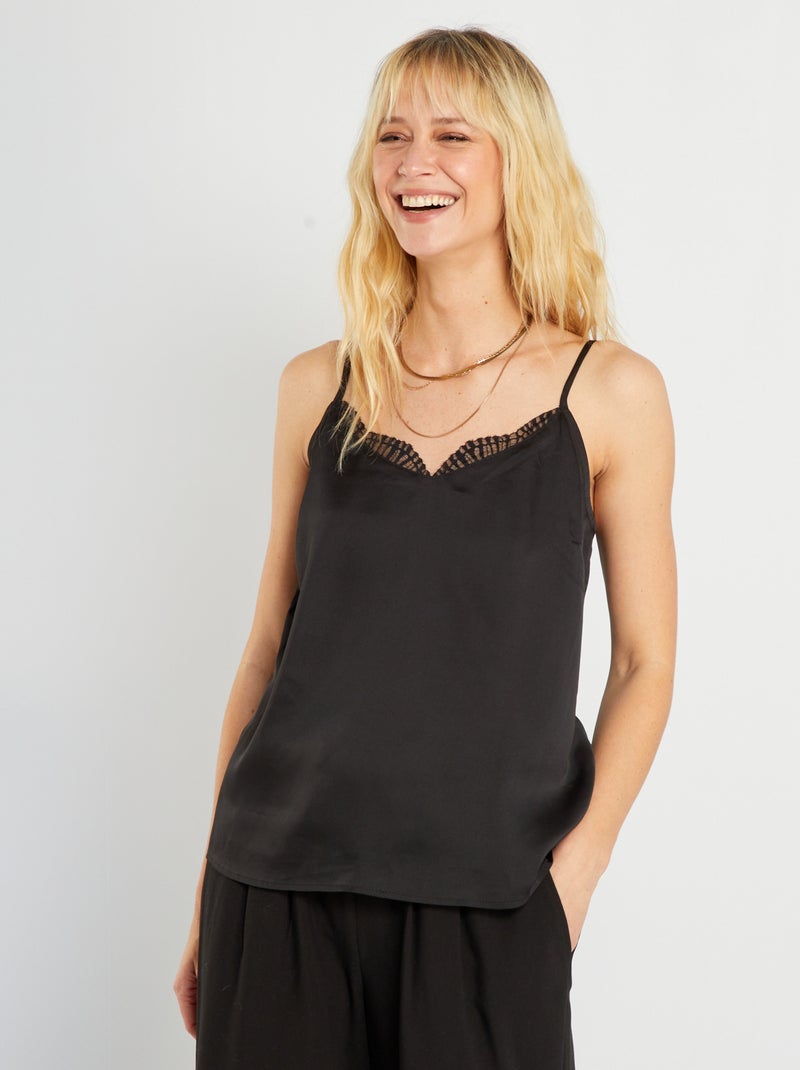 Top fluide noir - Kiabi