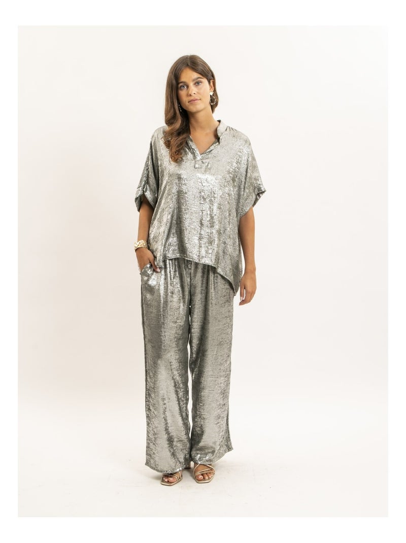 Top fluide oversize FORTESS Kaki - Kiabi
