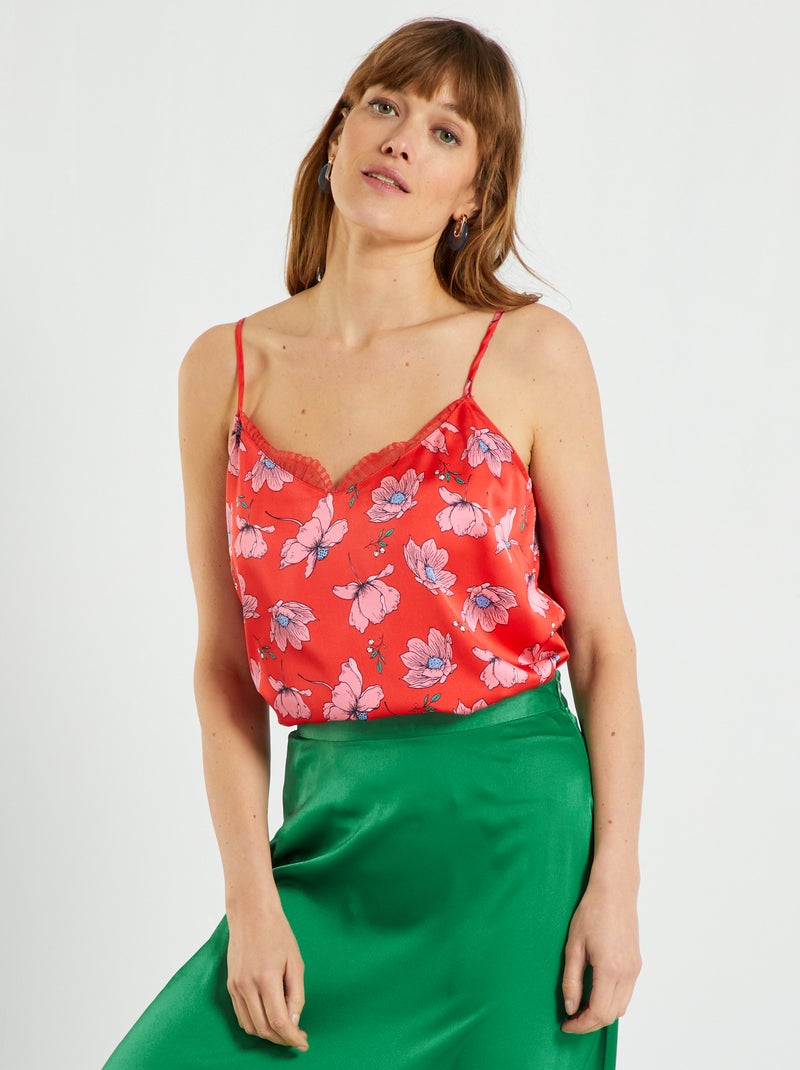 Top fluide Rouge - Kiabi