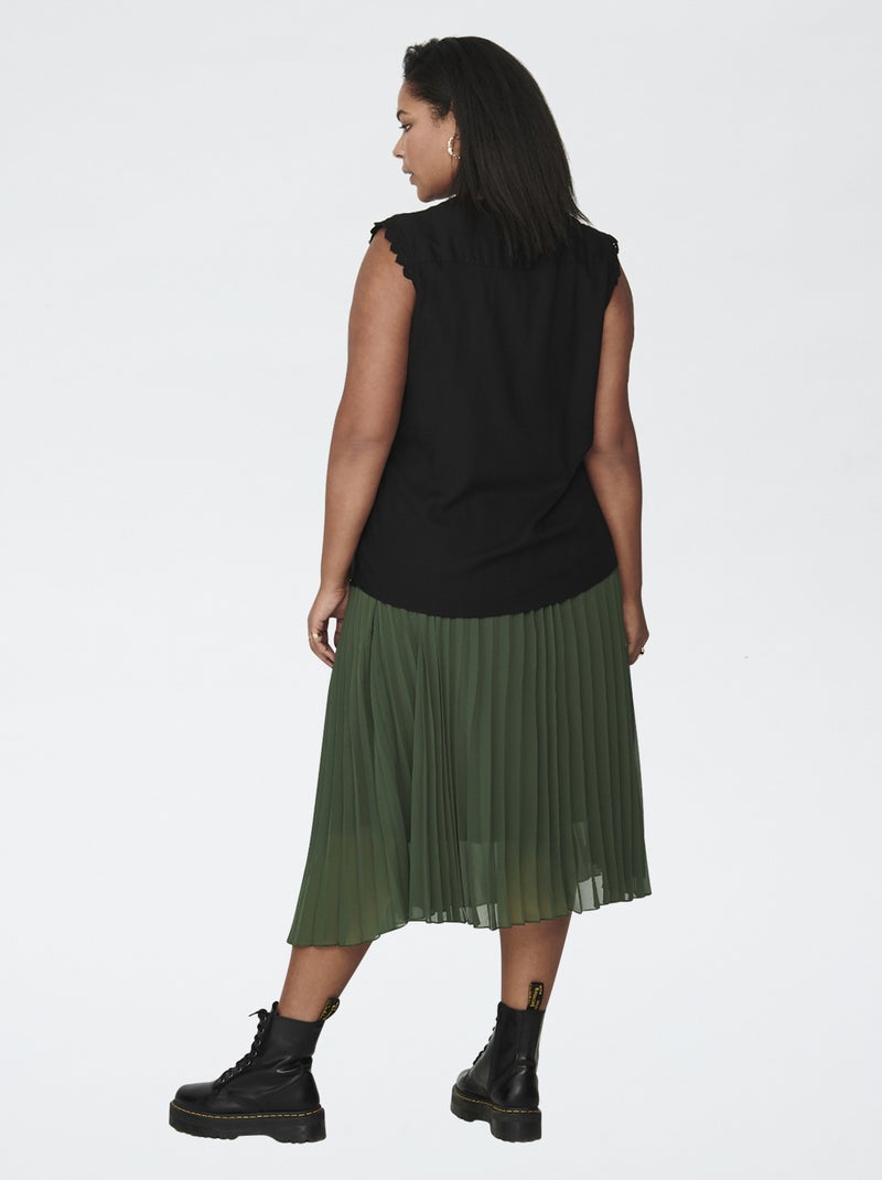 Top fluide sans manches 'Only carmakoma' noir - Kiabi