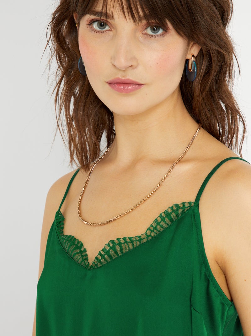 Top fluide Vert - Kiabi