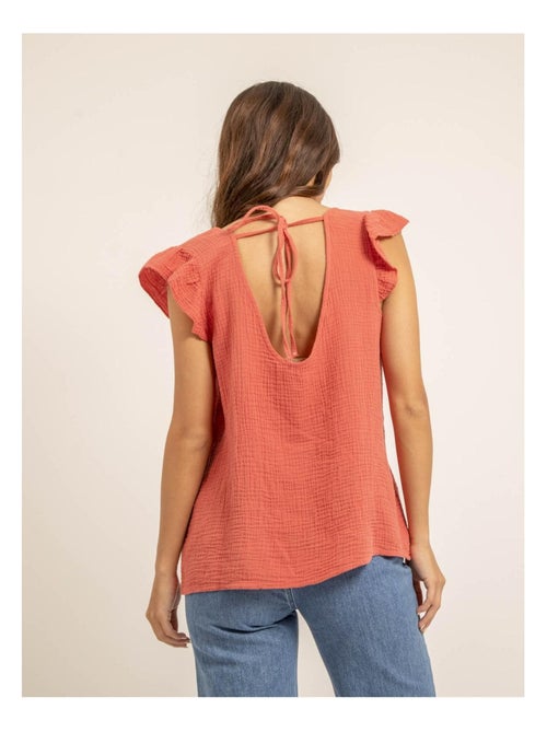 Top gaze de coton FAMELIE - Kiabi