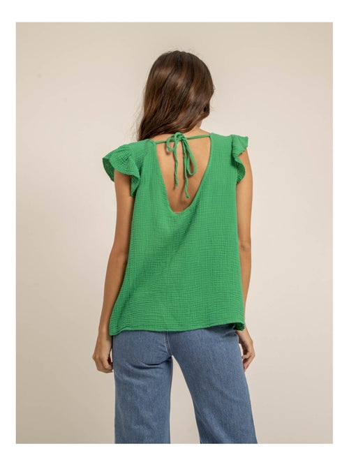 Top gaze de coton FAMELIE - Kiabi