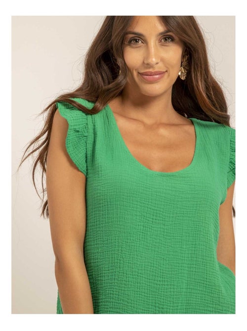 Top gaze de coton FAMELIE - Kiabi