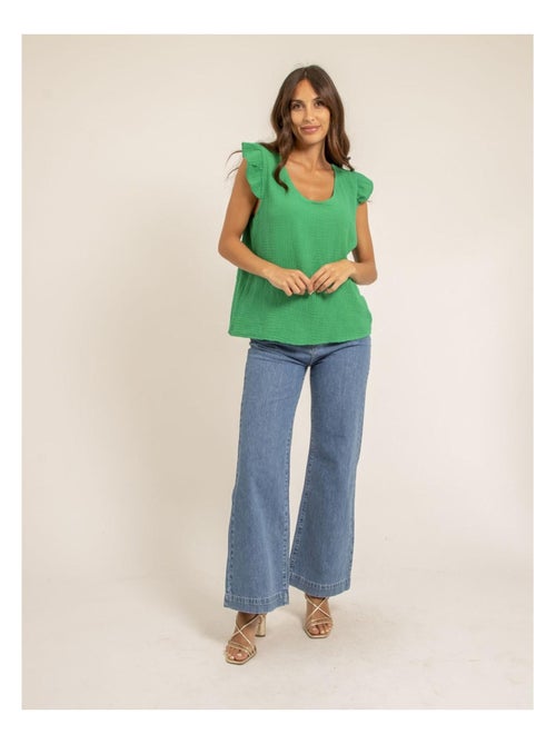 Top gaze de coton FAMELIE - Kiabi