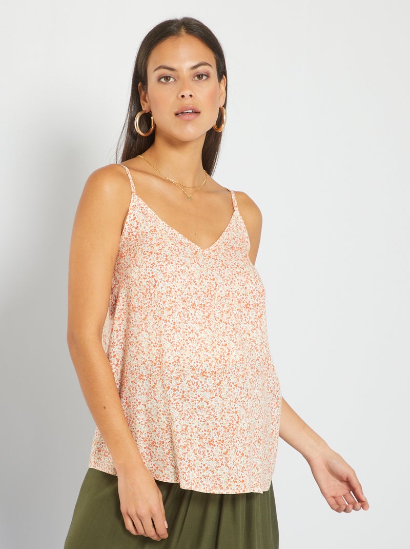 Top grossesse Orange - Kiabi