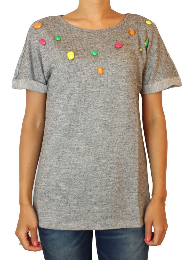 Top Imagine Kebello Gris - Kiabi