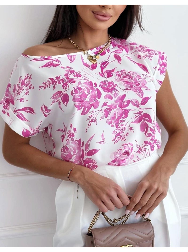 Top Kebello Blanc Rose - Kiabi