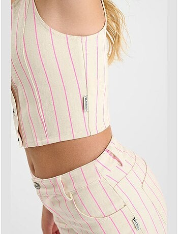 Top LAIFGI en jeans 'Le Temps Des Cerises'