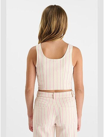 Top LAIFGI en jeans 'Le Temps Des Cerises'