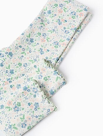 Top + Legging Côtelé Floral