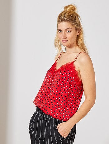 Top lingerie col dentelle - Kiabi