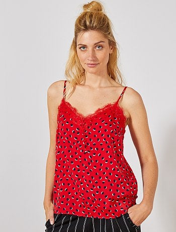 Top lingerie col dentelle - Kiabi