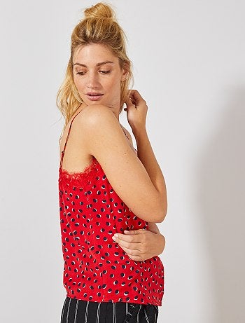 Top lingerie col dentelle - Kiabi