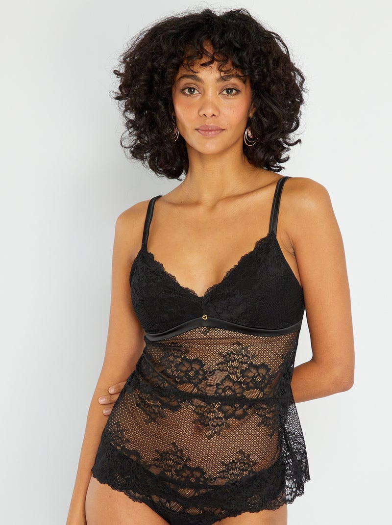 Top lingerie 'Envie de Lingerie' noir - Kiabi