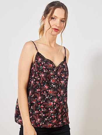 Top lingerie orné de dentelle - Kiabi