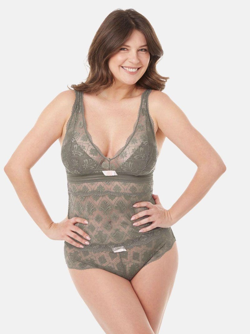 Top LOVE POWER - Pomm'Poire Gris - Kiabi