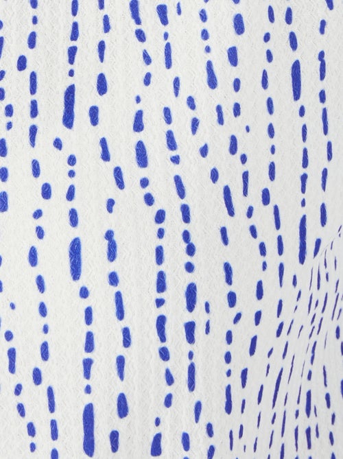 Top maille reliéfée imprimée - Damart - Kiabi