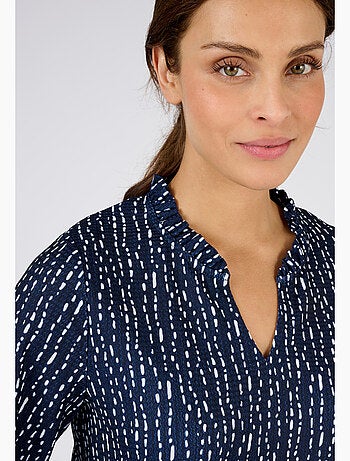 Top maille reliéfée imprimée - Damart
