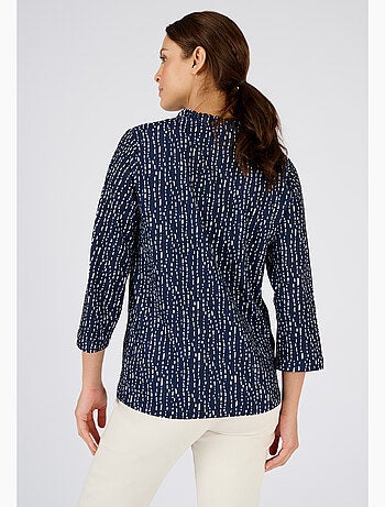 Top maille reliéfée imprimée - Damart