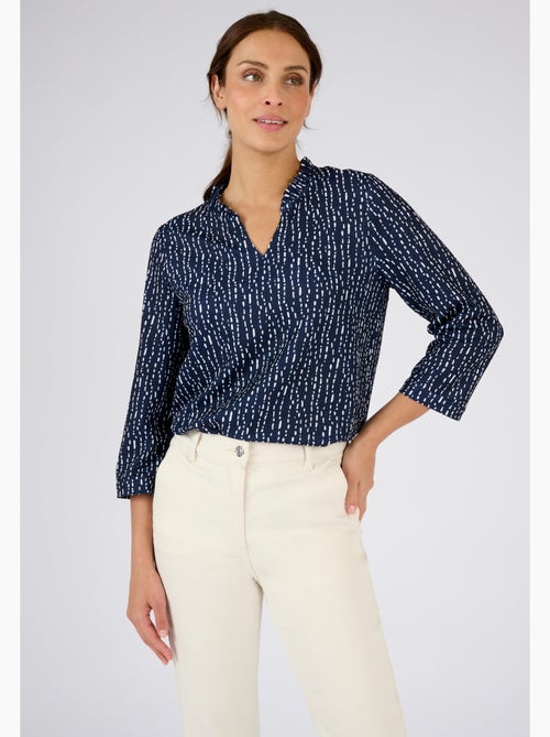 Top maille reliéfée imprimée - Damart - Kiabi