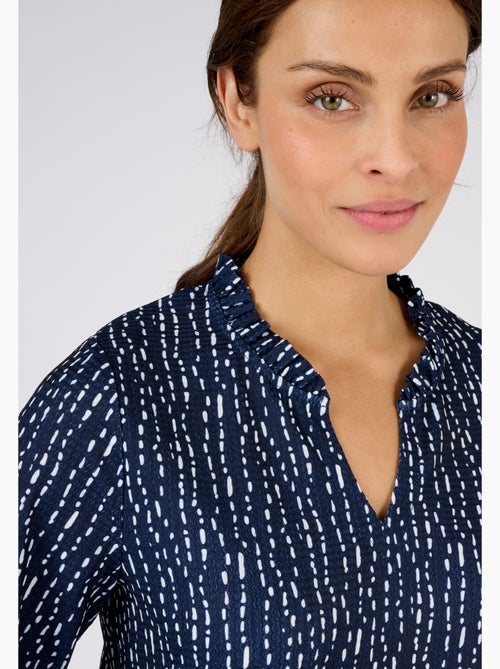 Top maille reliéfée imprimée - Damart - Kiabi