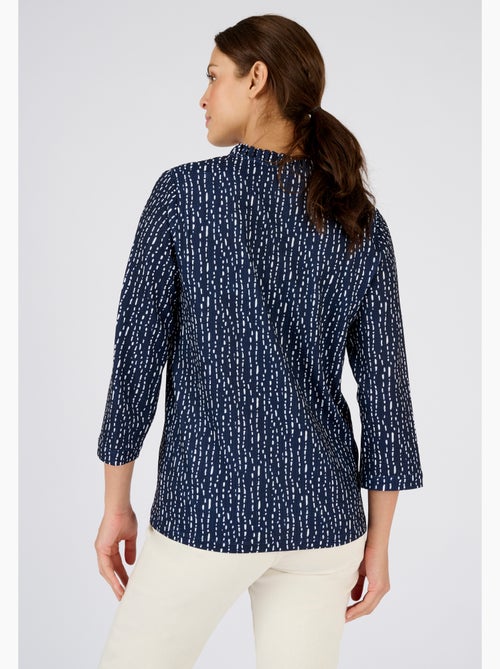 Top maille reliéfée imprimée - Damart - Kiabi