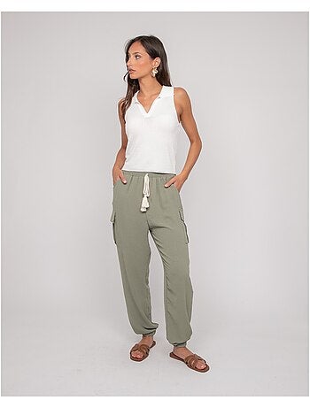 Top maille sans manches col polo FOXIE