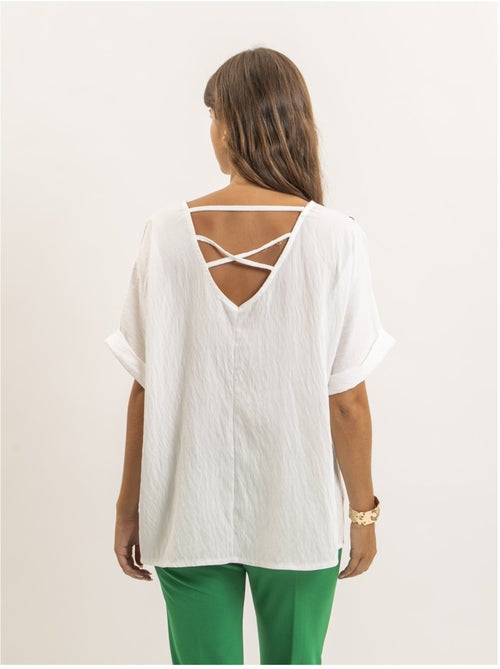 Top manches courtes découpes FOBELLA - Kiabi