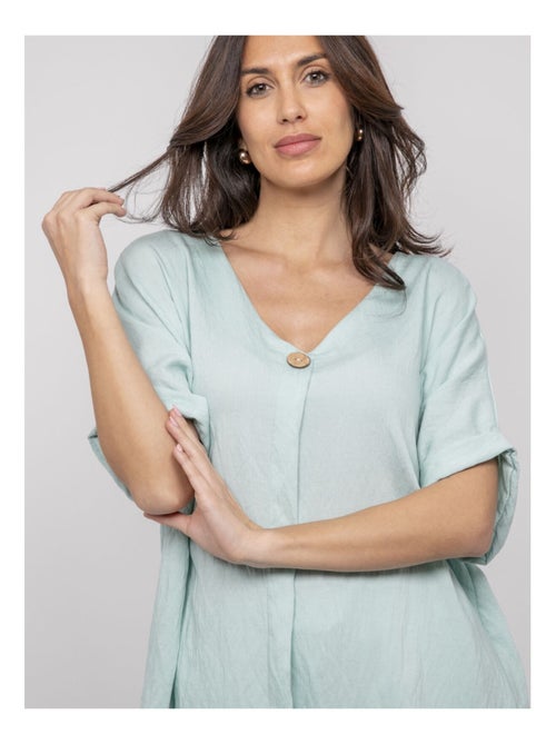 Top manches courtes découpes FOBELLA - Kiabi