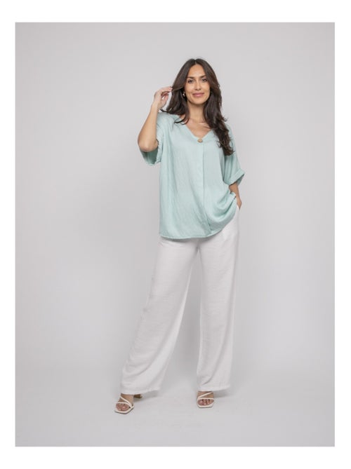 Top manches courtes découpes FOBELLA - Kiabi