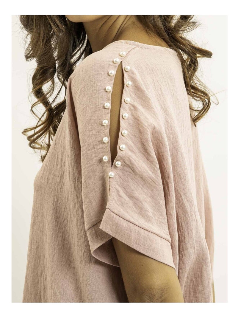 Top manches courtes FIZIA Rose - Kiabi