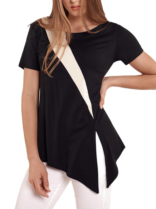 Top manches courtes Guaraja noir - Kiabi