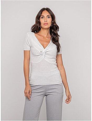 Top manches courtes lurex FEPALA