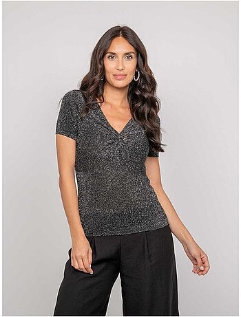 Top manches courtes lurex FEPALA