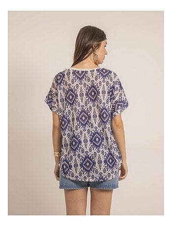 Top manches courtes motifs FLAVINA