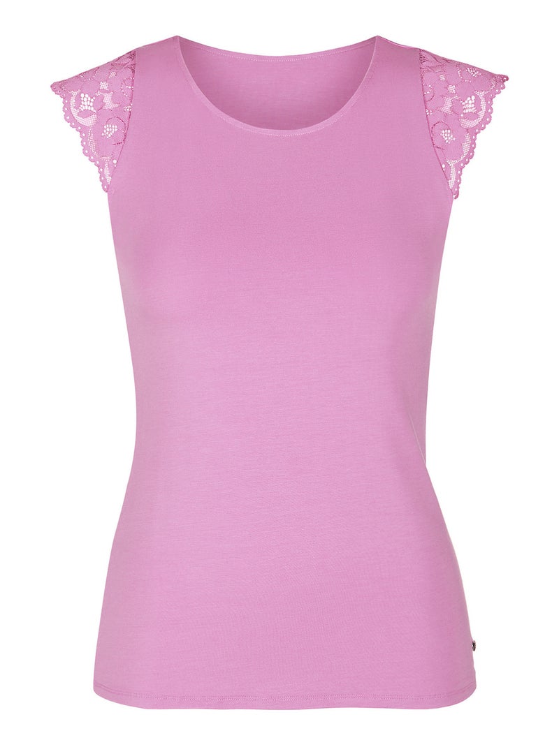Top manches courtes Retromania Rose - Kiabi