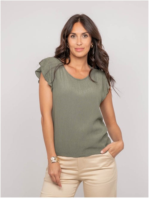 Top manches courtes volants FREMY - Kiabi