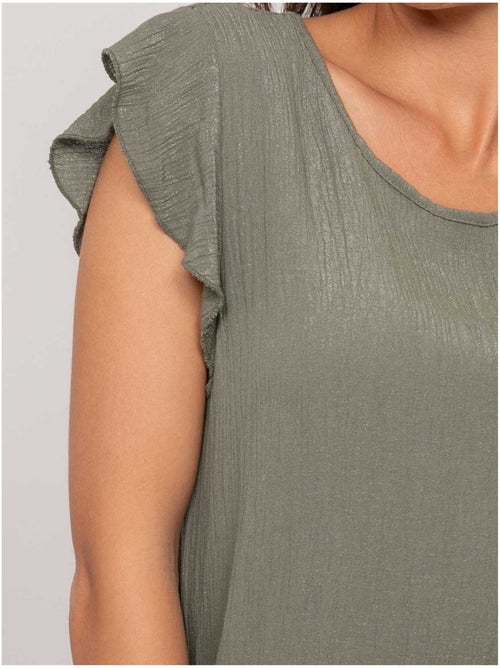 Top manches courtes volants FREMY - Kiabi