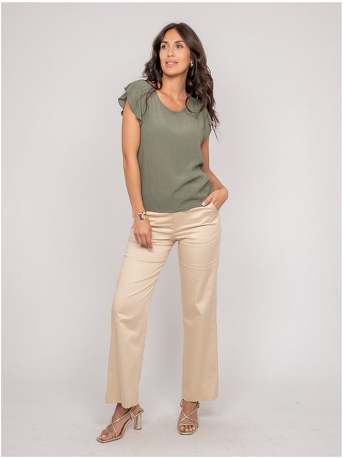 Top manches courtes volants FREMY - Kiabi