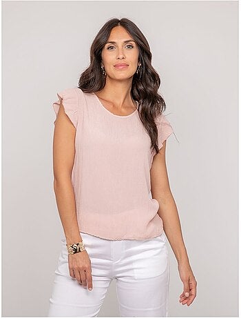 Top manches courtes volants FREMY