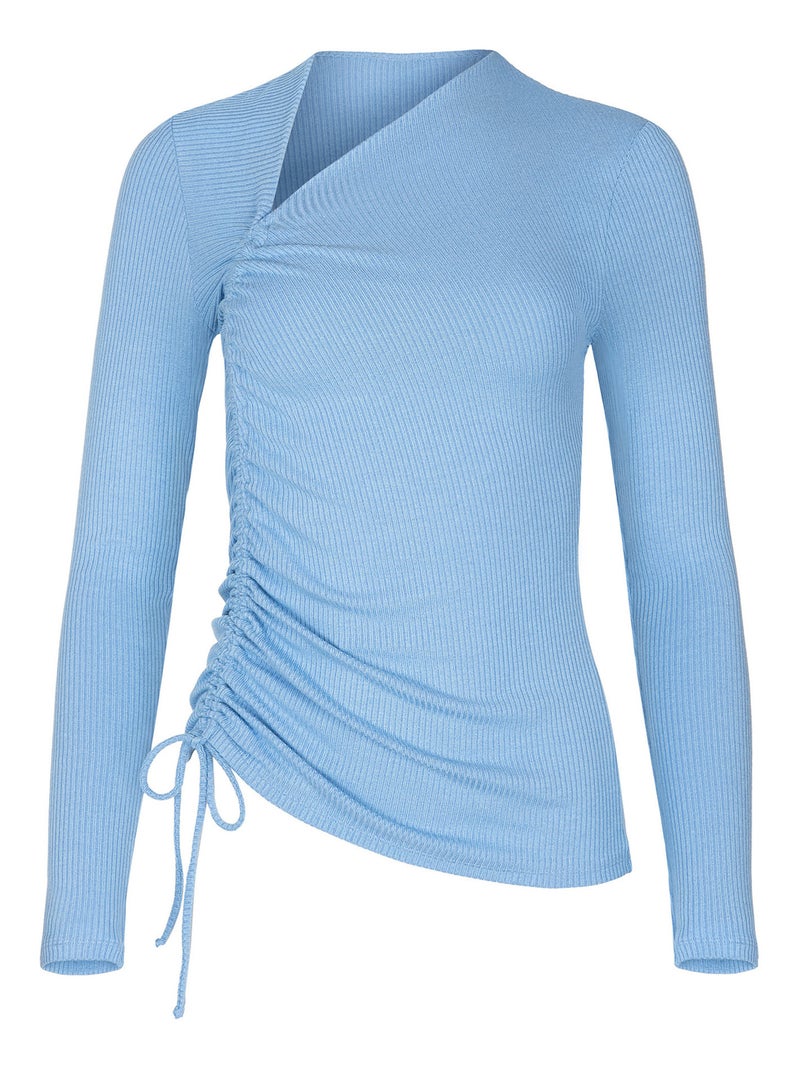 Top manches longues avant réglable Kenza Bleu - Kiabi