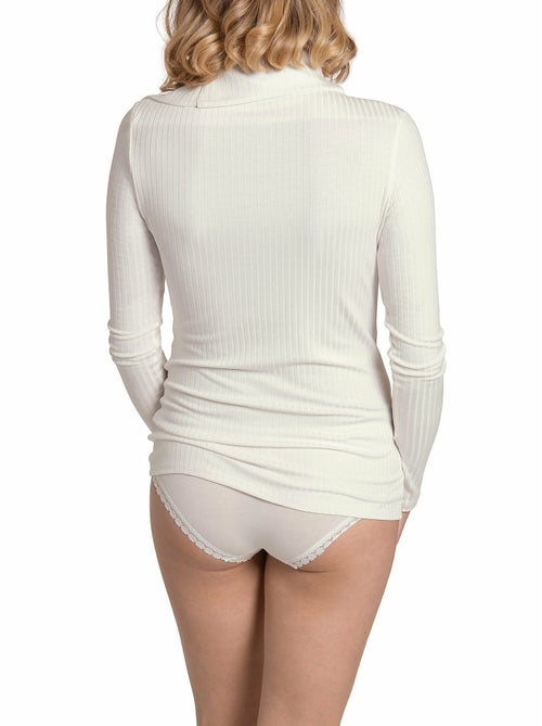 Top manches longues col haut Enjoy - Kiabi