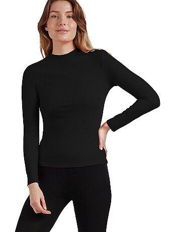 Top manches longues col montant Perkins